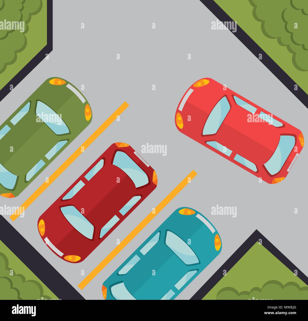 parking lot design, vector illustration eps10 graphic Stock Vector ...