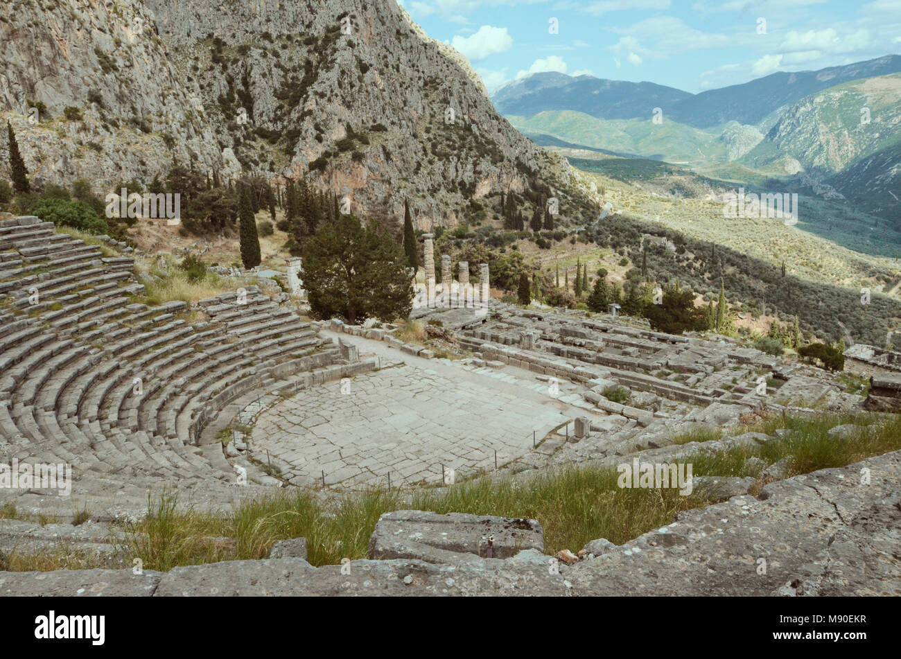 Delphi Oracle Greece Unesco World Heritage Stock Photo Alamy