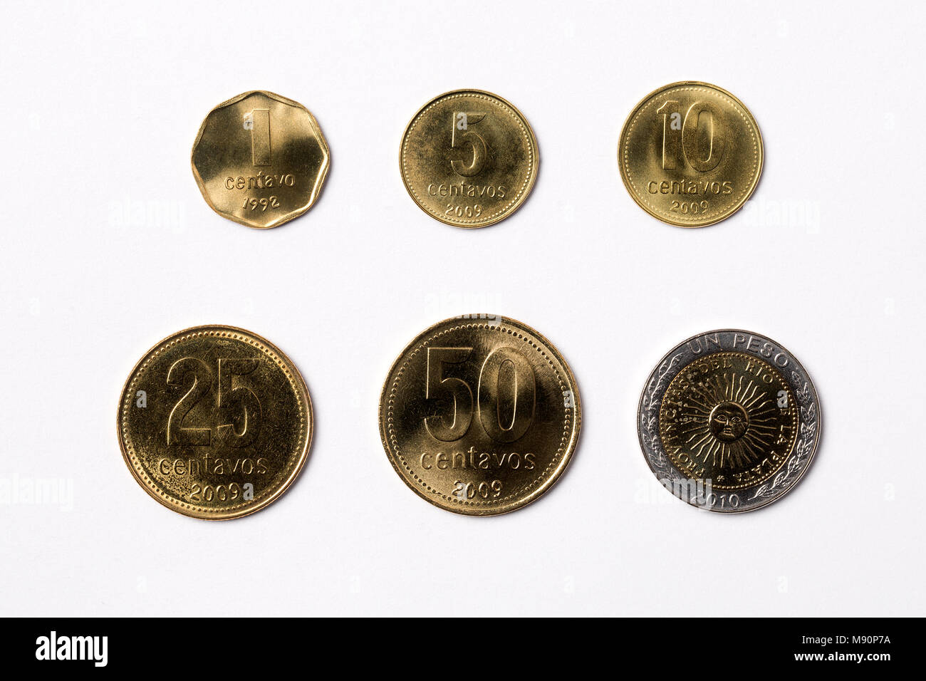 Argentine peso coins hi-res stock photography and images - Alamy