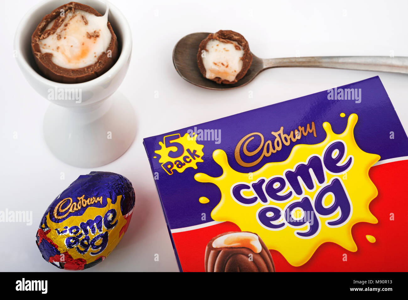 Cadbury creme egg Stock Photo