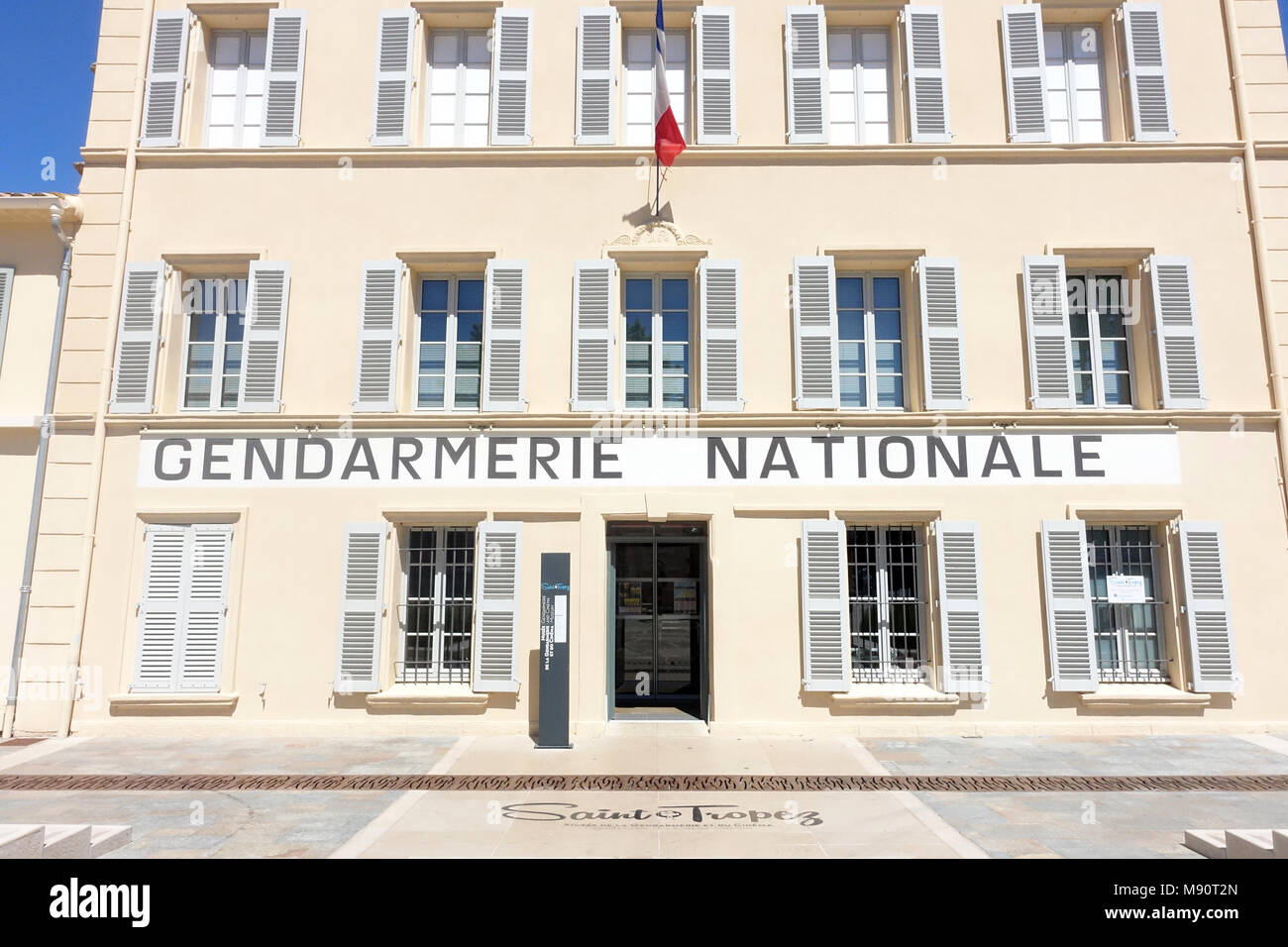 Gendarmerie Nationale of Saint-Tropez. Stock Photo