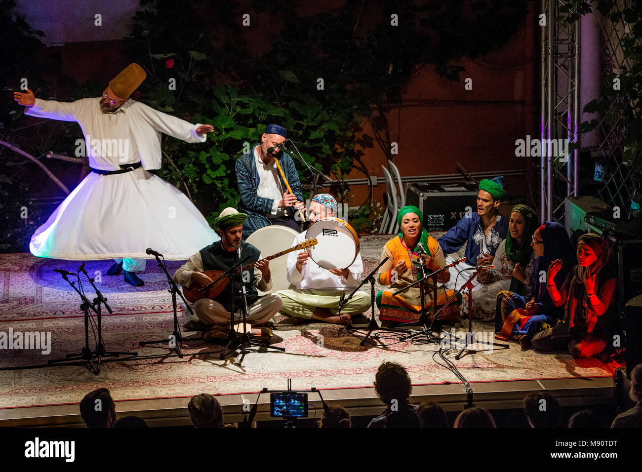 Sufi music concert at the Institute of Islamic Cultures, Paris, France