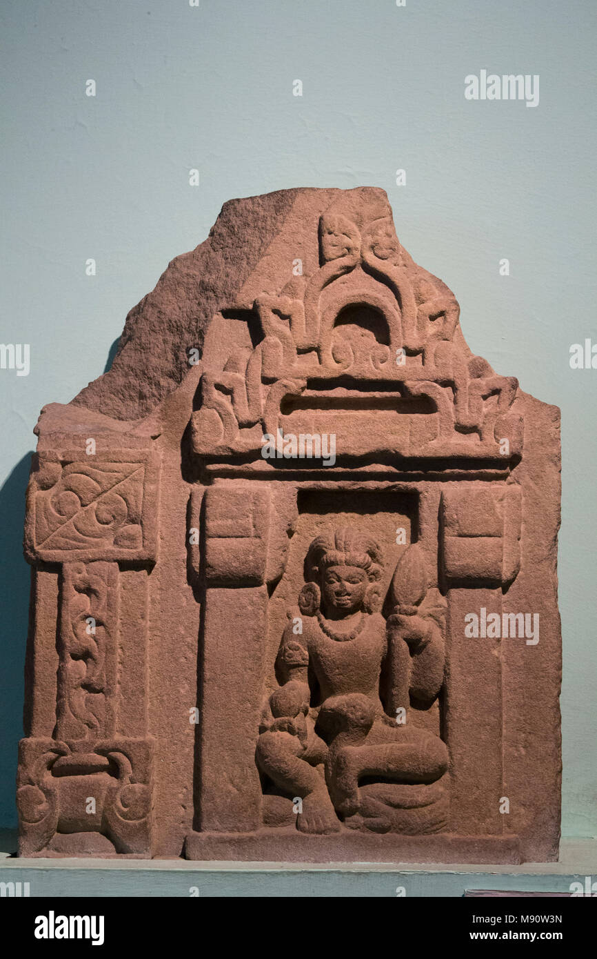 National museum of India, Delhi. Karttikeya. Gupta, 6th century A.D., Varanasi (Uttar Pradesh). Stone. India. Stock Photo