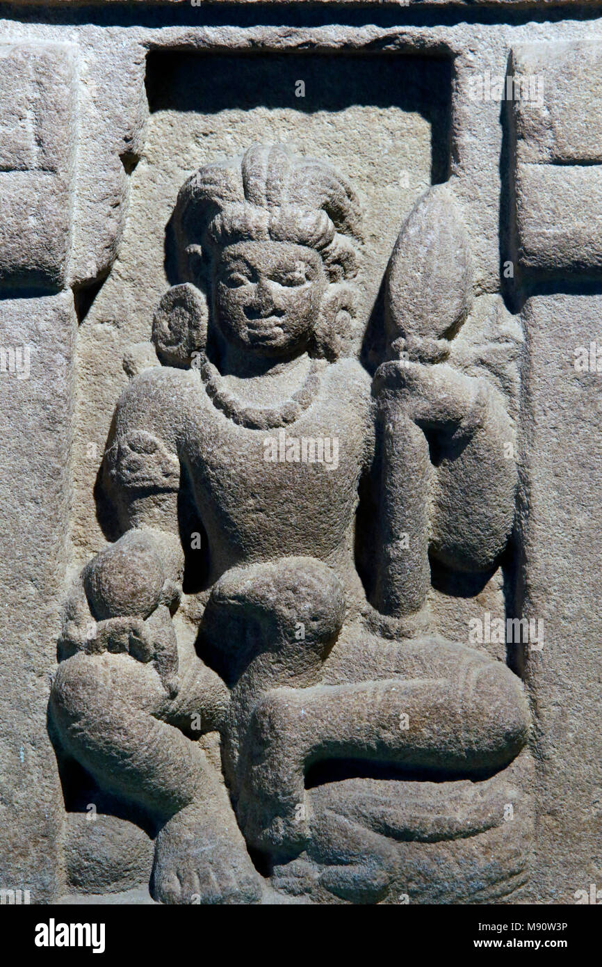 National museum of India, Delhi. Karttikeya. Gupta, 6th century A.D., Varanasi (Uttar Pradesh). Stone. Detail. India. Stock Photo