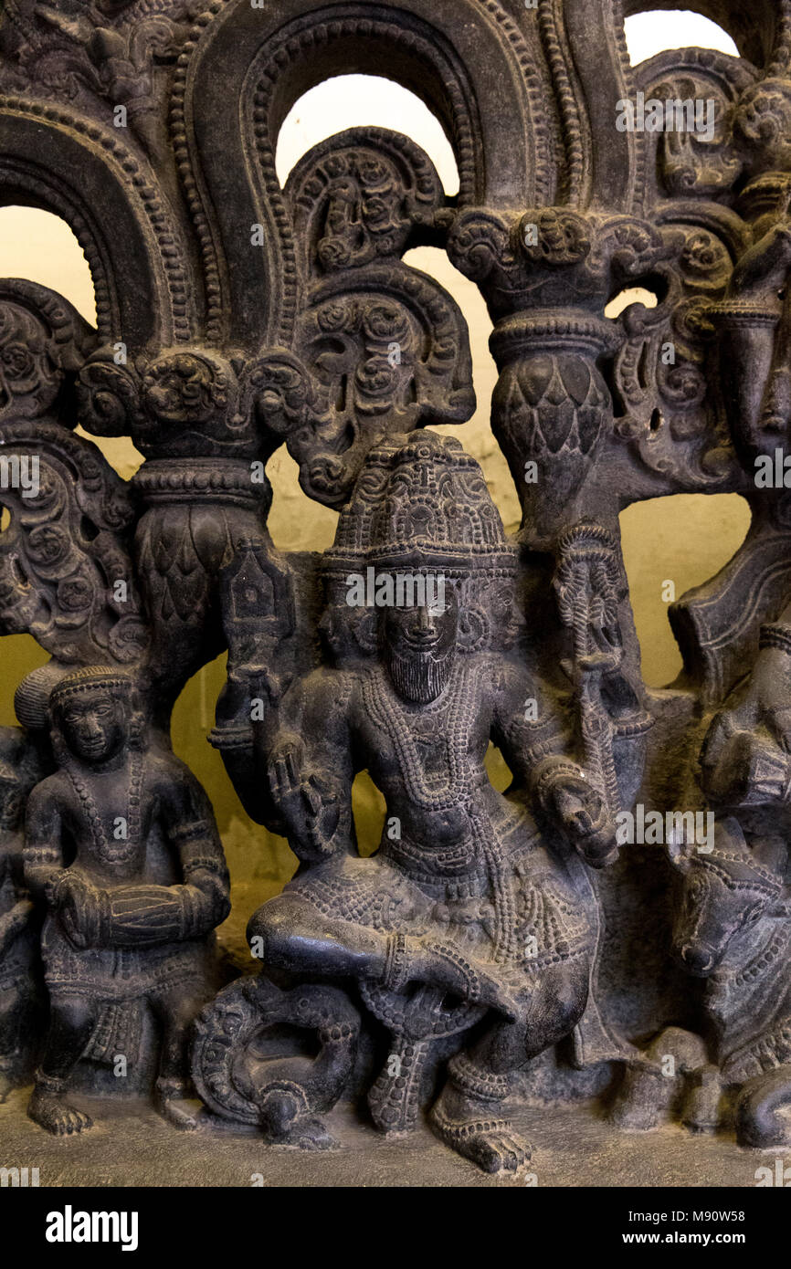 Carved Lintel Panel From Andhra Pradesh - 18thC Carved Lintel Panel From Andhra Pradesh - 18thC