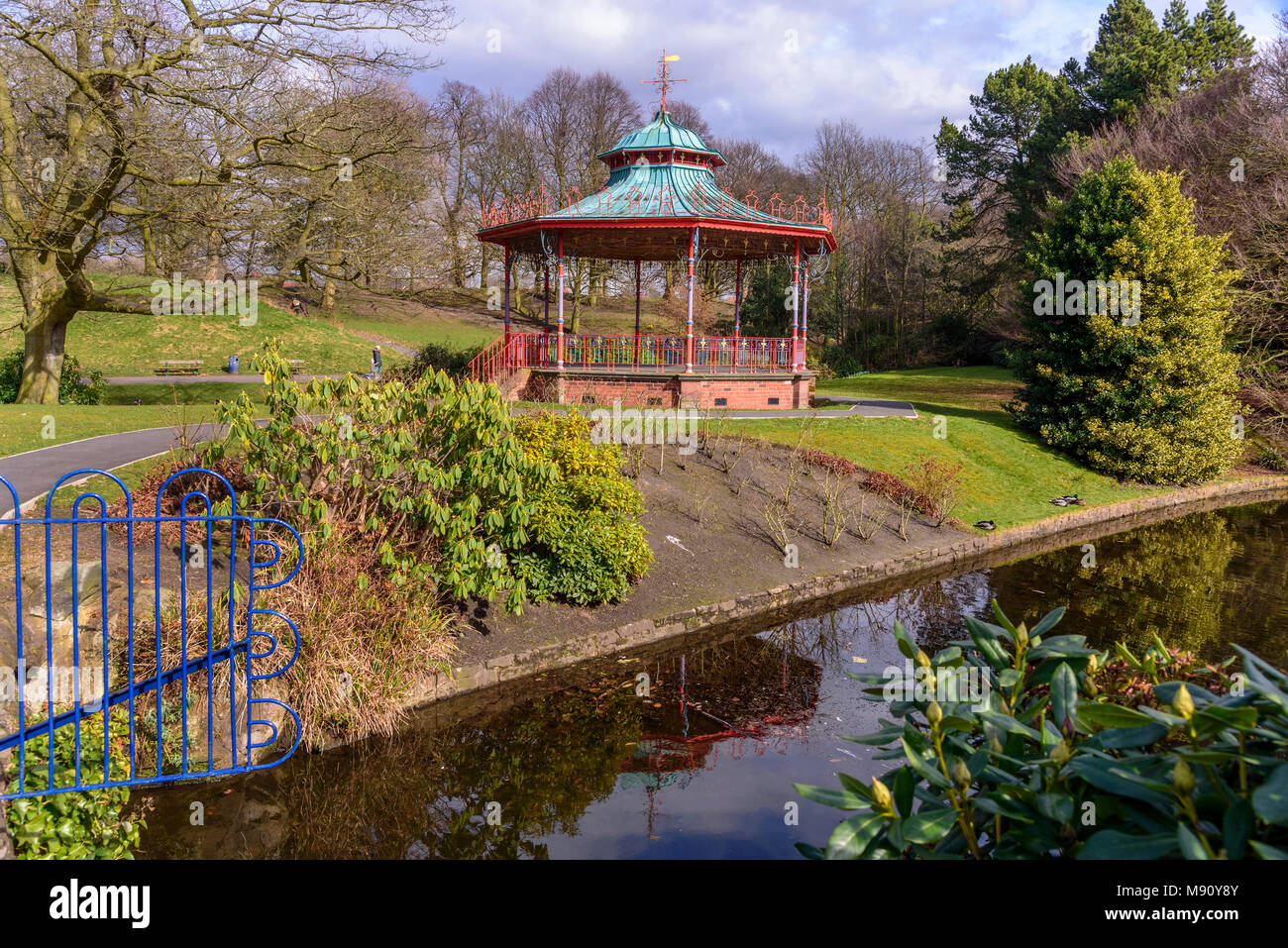 The bandstand in Sefton Park Liverpool Stock Photo Alamy