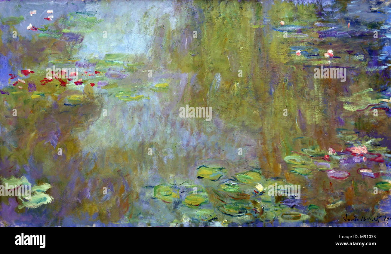 Les nymphéas à Giverny - The water lilies in Giverny 1917 Claude