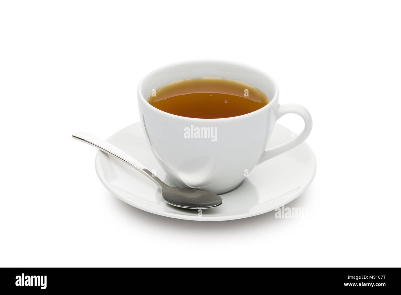cup of tea on white background Stock Photo