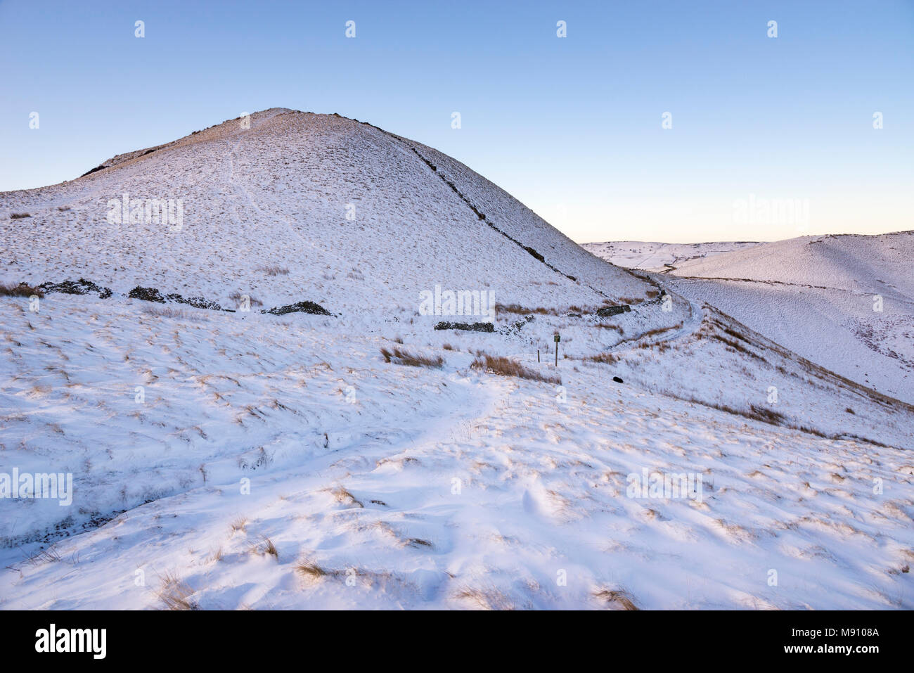 Bride path below South Head, Hayfield in the Peak District, Derbyshire