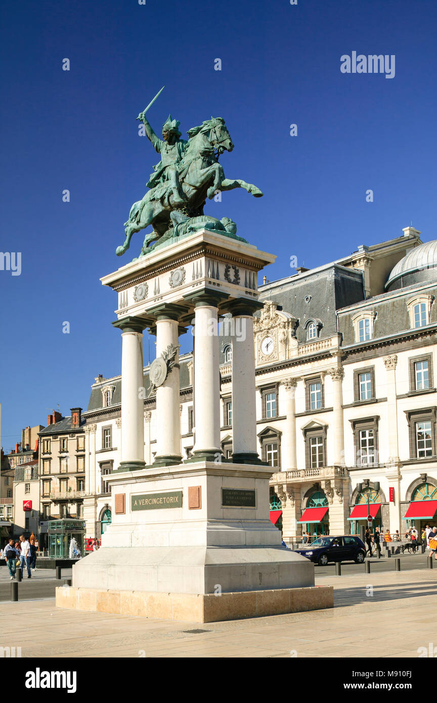 Statue of Vercingetorix by Bartholdi, on Place de Jaude, in Clermont ...