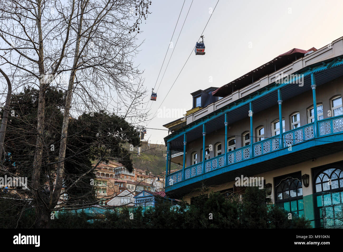 The cable car in Tbilisi Stock Photo - Alamy