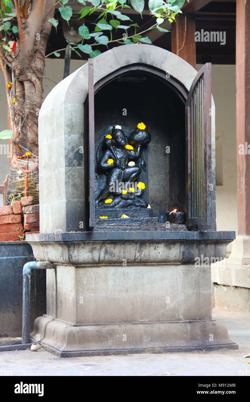 Nageshwar Temple, the temple of Lord Shiva, is located in Somwar Peth, Pune. It is one of the oldest temples in Maharashtra dates back to the 14th cen Stock Photo