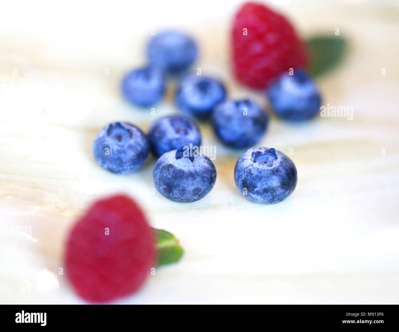 Macro photo of a delicious blueberry Stock Photo