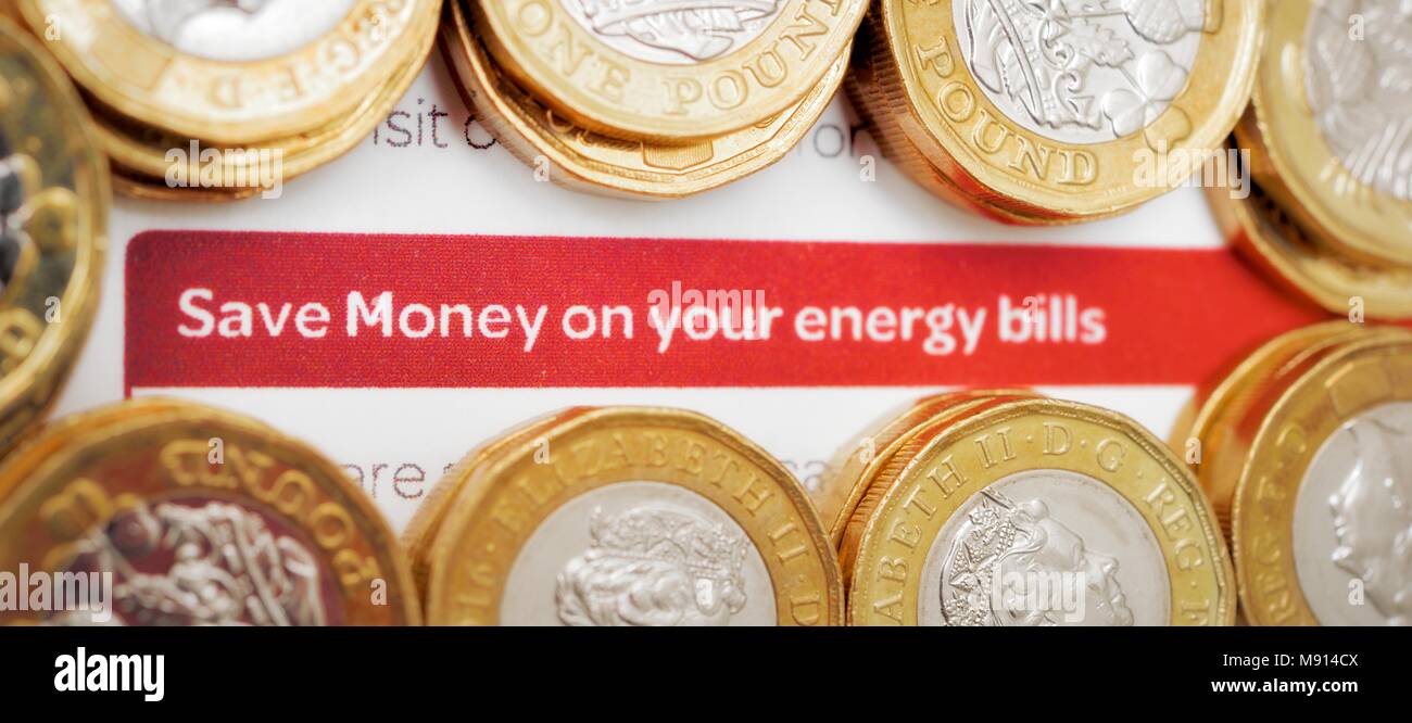 save money on your energy bills concept Stock Photo