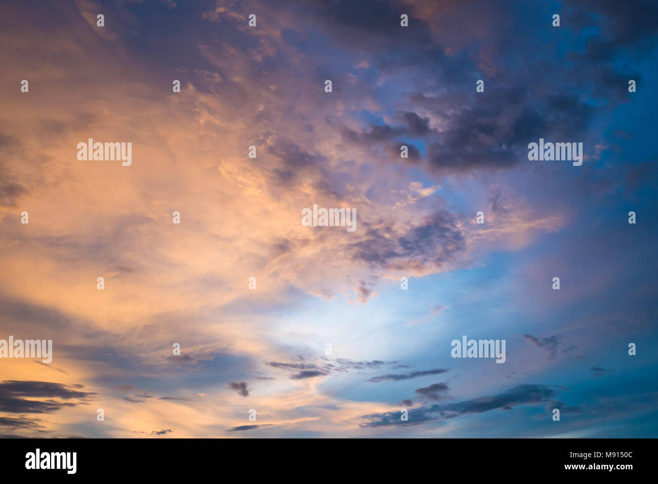 Sky at dusk Stock Photo