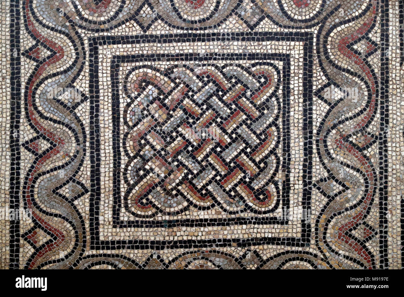 Unterlinden Museum. Fragment of a mosaic. Third century before JC. Colmar. France. Stock Photo
