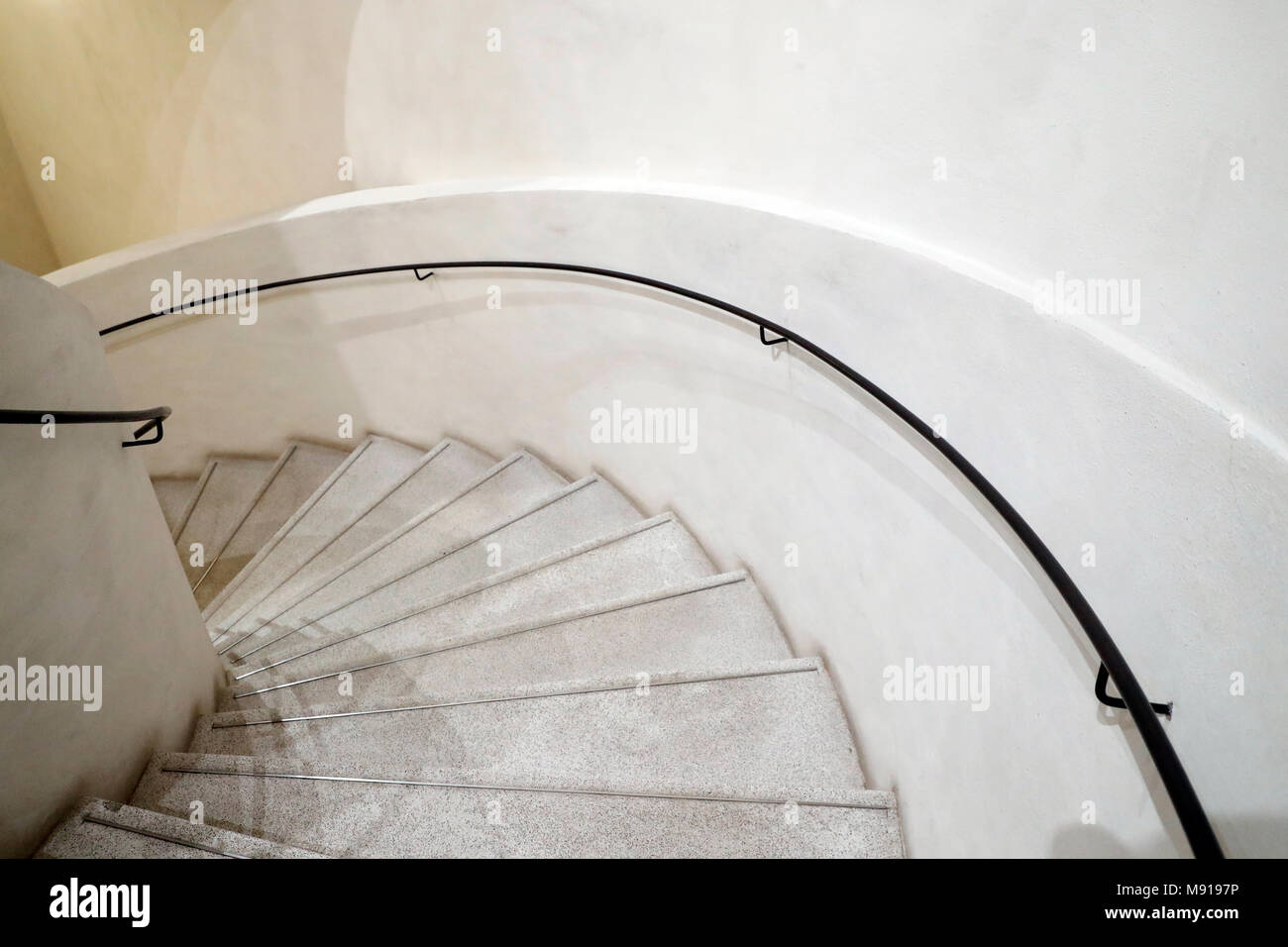 Unterlinden Museum.  Spiral Staircase. Colmar. France. Stock Photo