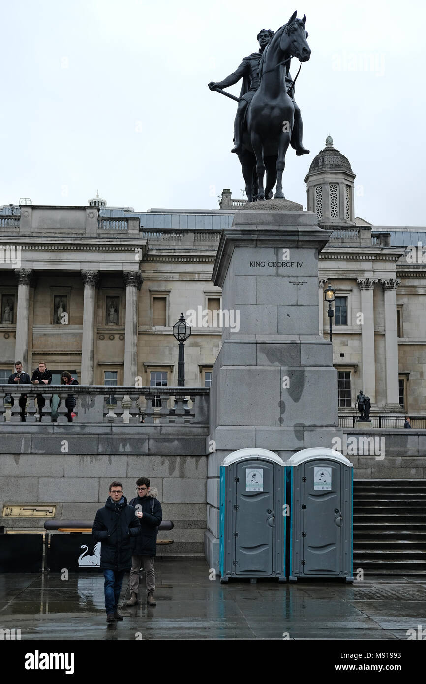 in Trafalgar Square. Stock Photo