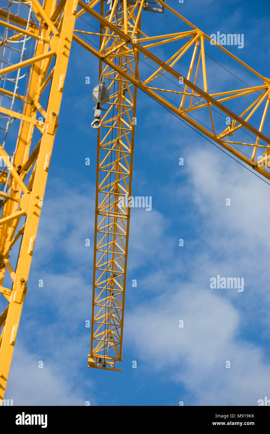 Abstract Industrial background with construction cranes Stock Photo - Alamy