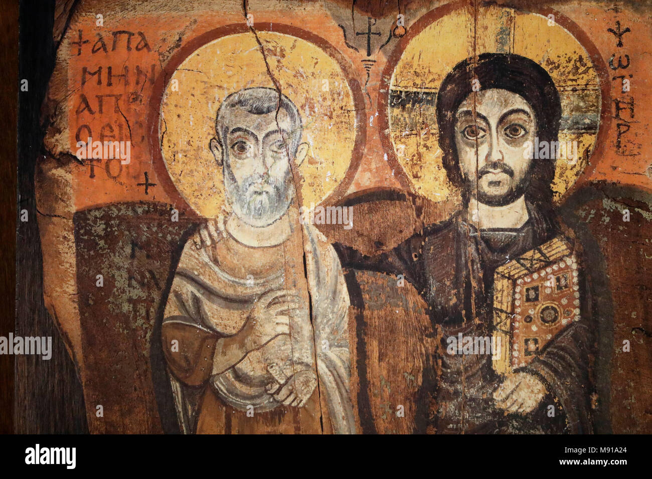 SaintPierreleJeune Protestant Church. Jesus and Menas in a sixth