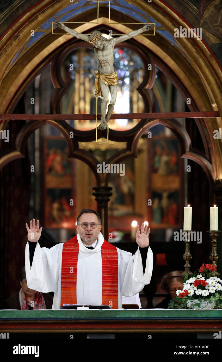 SaintPierreleJeune Protestant Church. Protestant service. Strasbourg