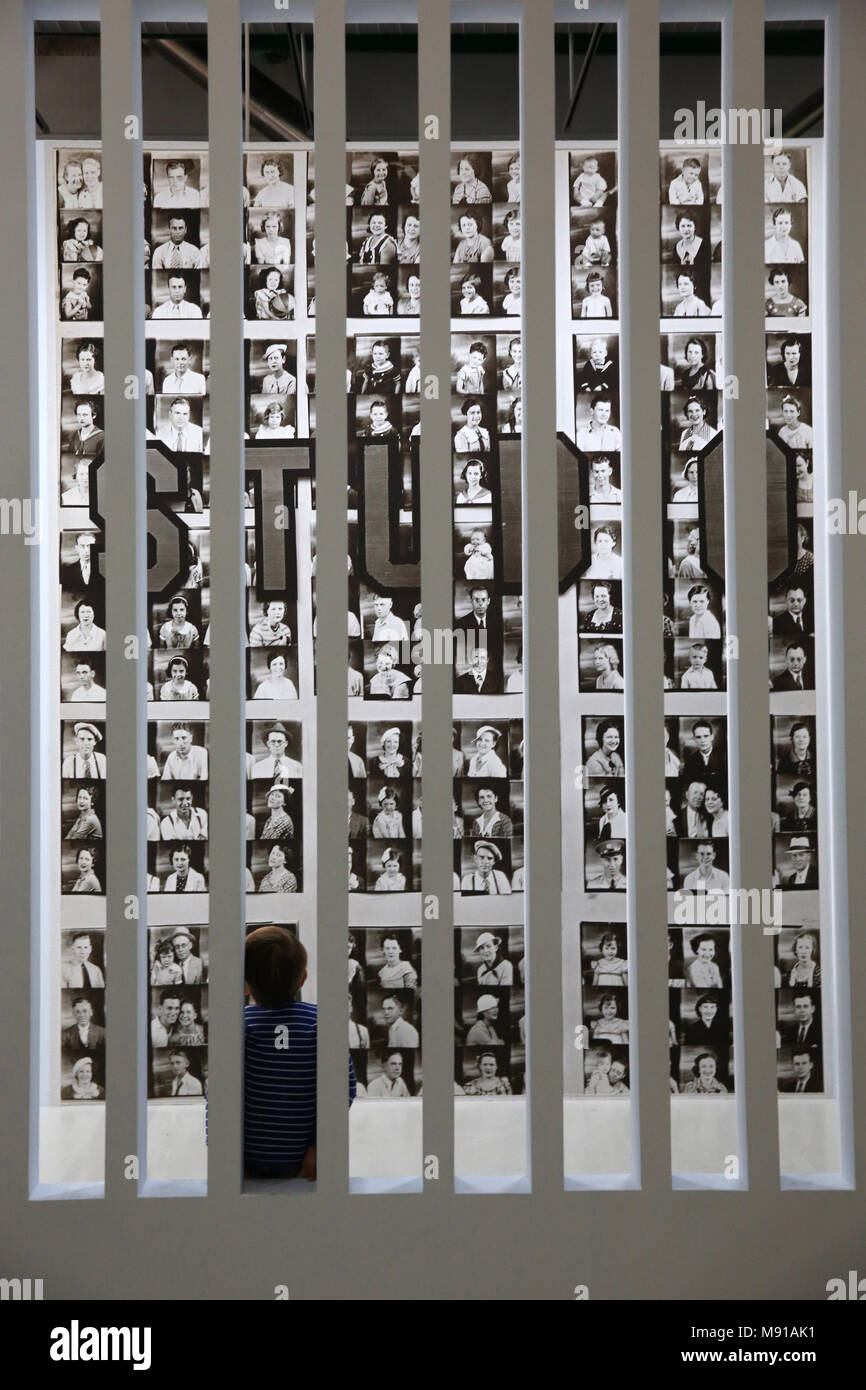 Walker Evans exhibition at the Pompidou centre, Paris, France. Stock Photo