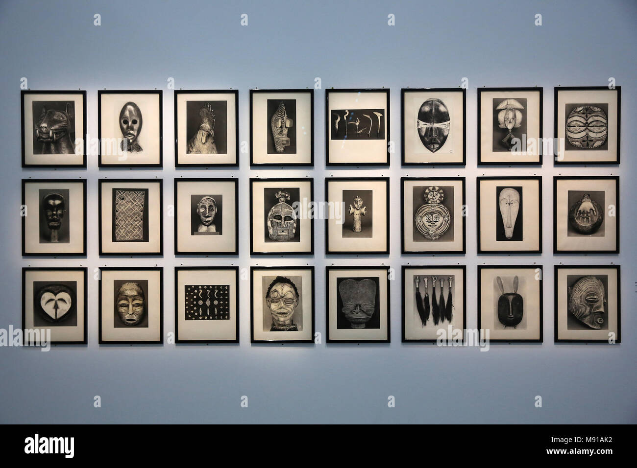 Walker Evans exhibition at the Pompidou centre, Paris, France. African  Negro Art, 1935 Stock Photo - Alamy