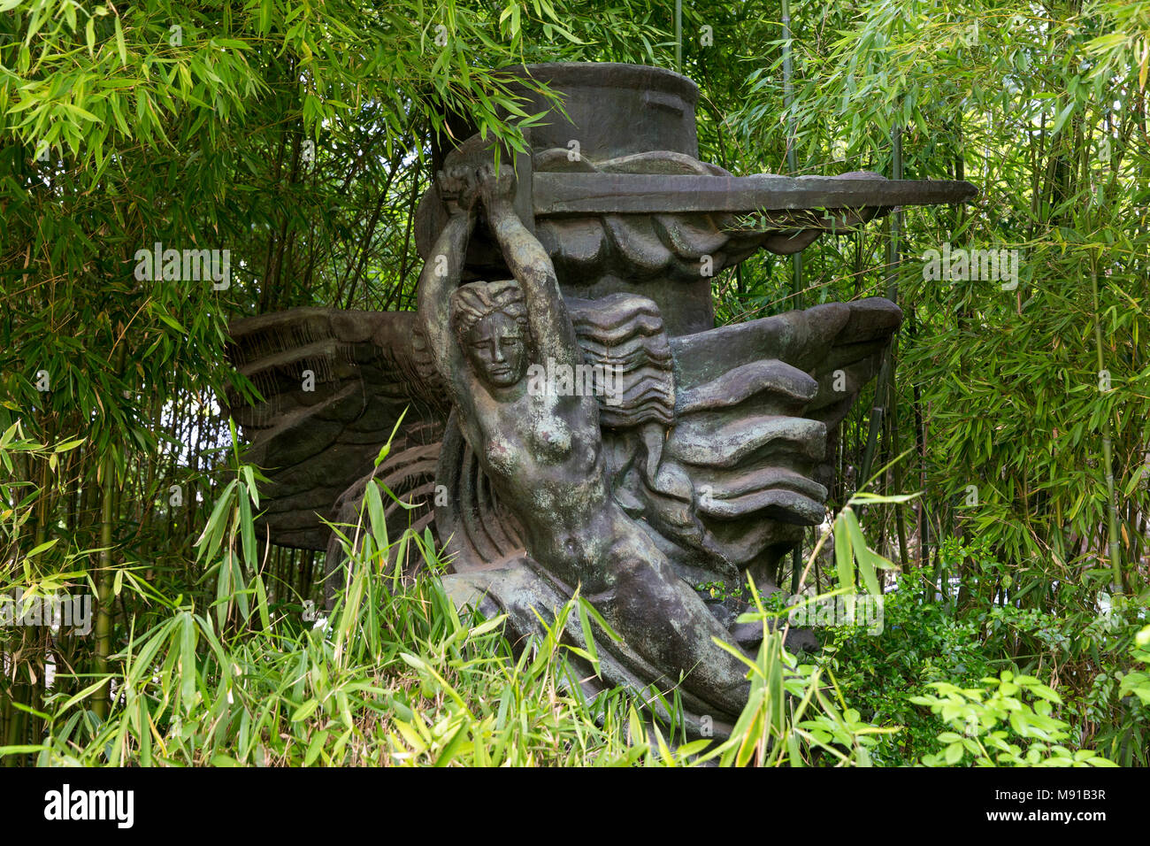 Maurice Denis museum, Saint Germain en Laye, France. Antoine Bourdelle statue. Stock Photo