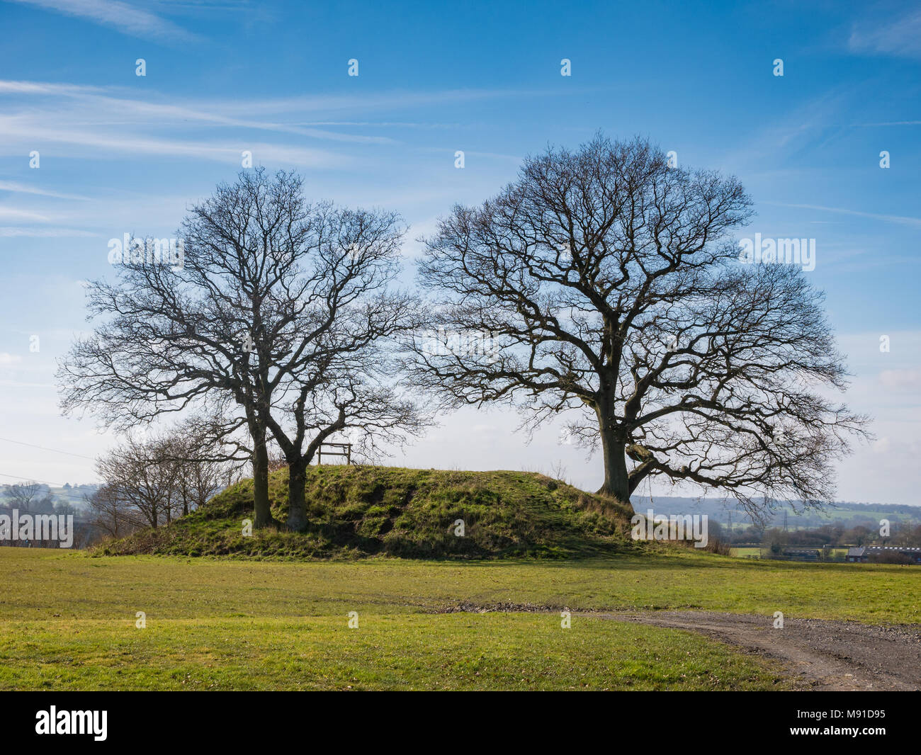 The Appledore Round Barrow, Appledore, Kent, UK Stock Photo