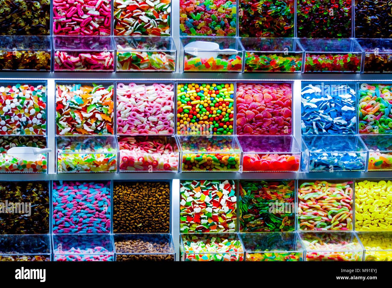 colorful candy dispenser Stock Photo