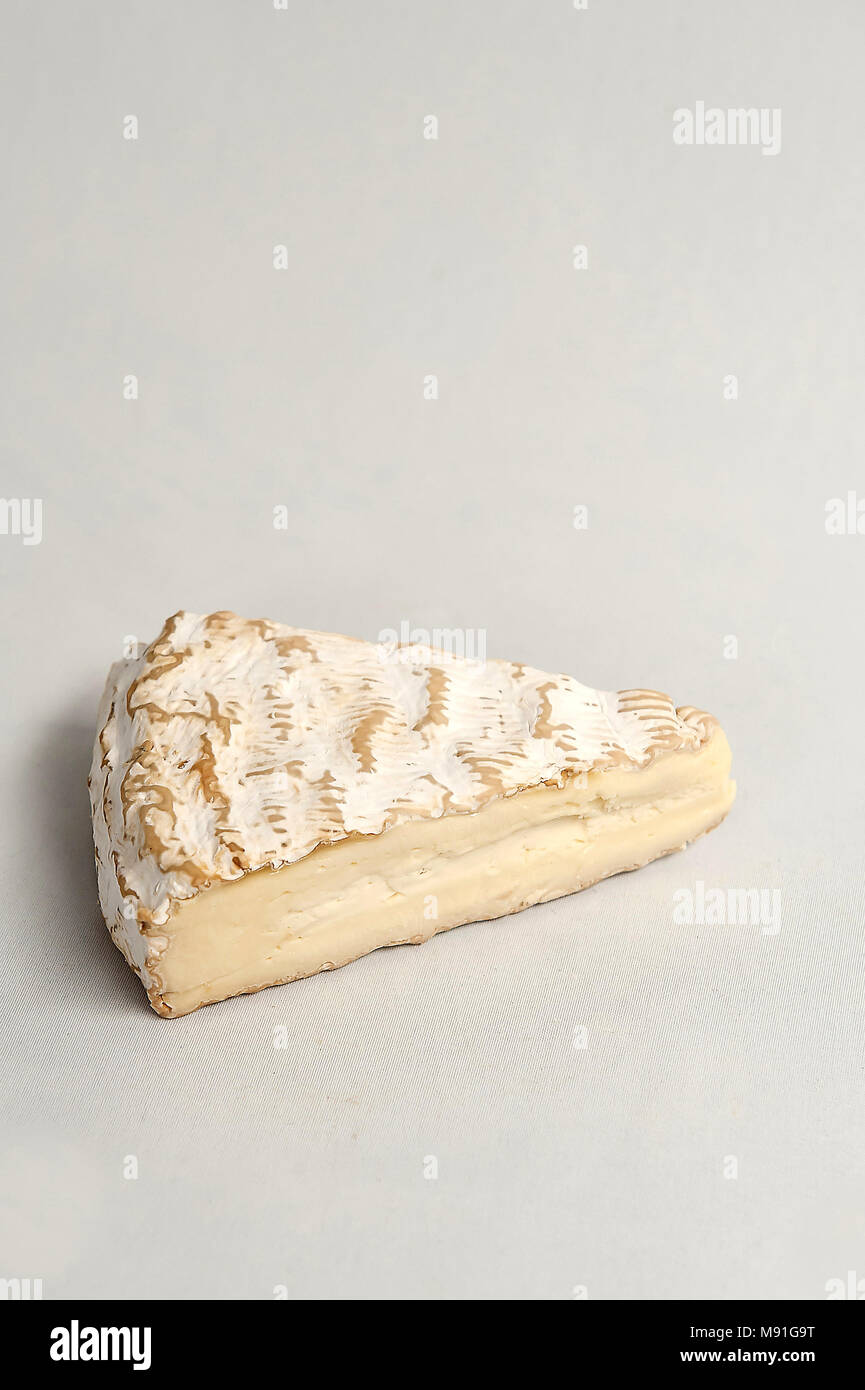 Vegetarian French cheese Brie de Melun Stock Photo