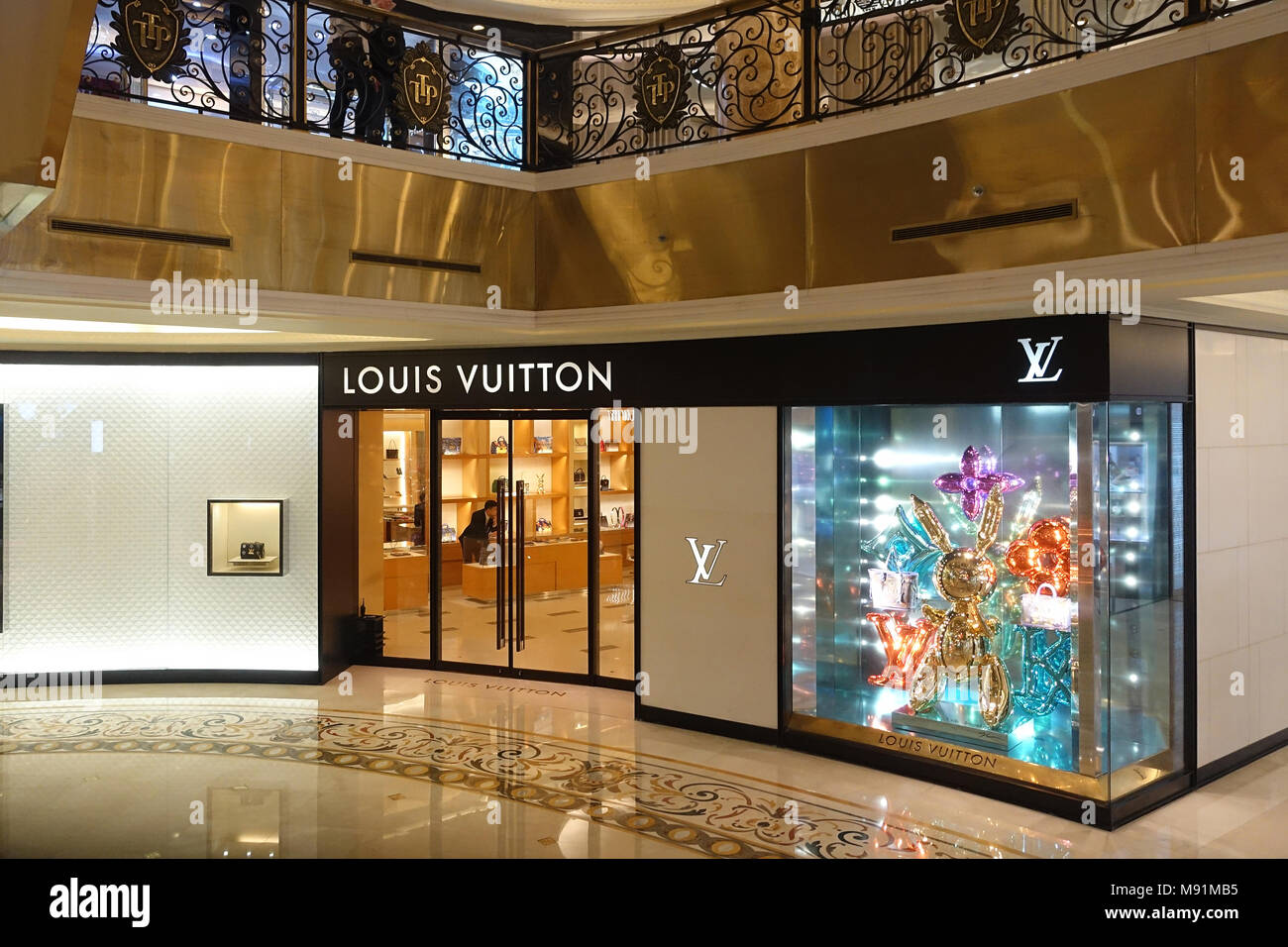 Trang Tien Plaza, luxuary department store.  Louis Vuitton.  Hanoi. Vietnam. Stock Photo