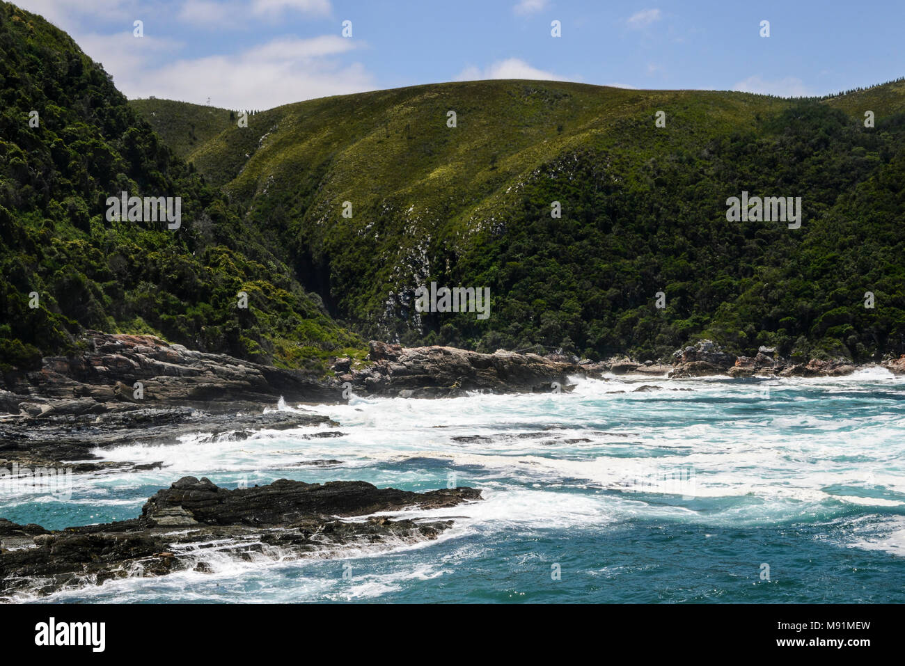 Storms River Mouth, South Africa Stock Photo