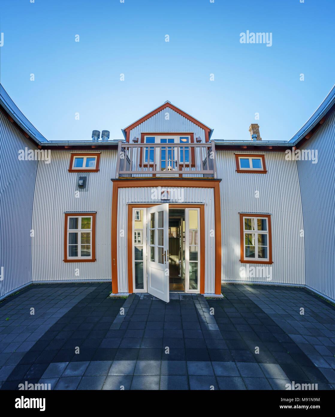 Fosshotel, Faskrudsfjordur, Eastern Iceland. Stock Photo