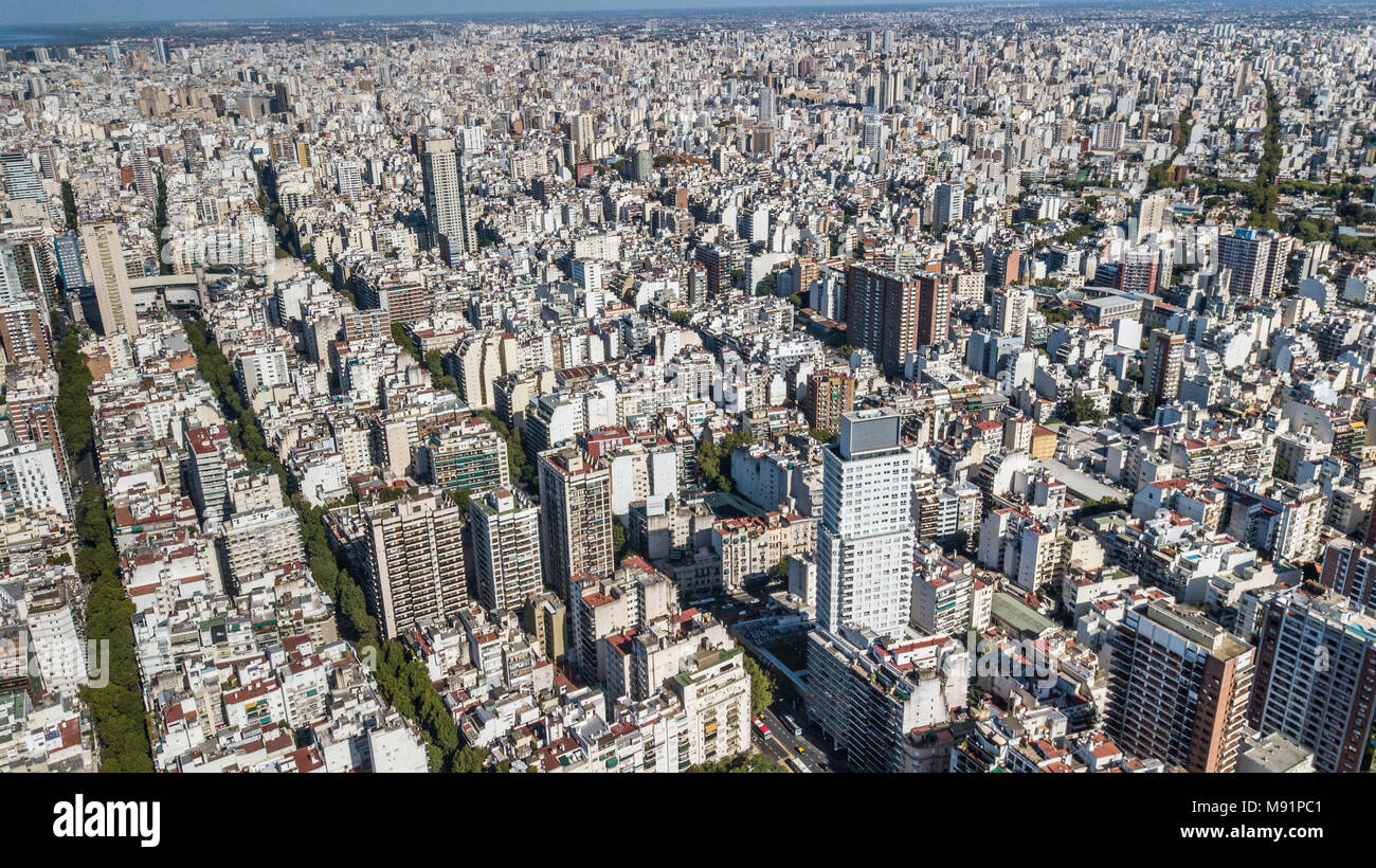 View over Buenos Aires, Argentina Stock Photo