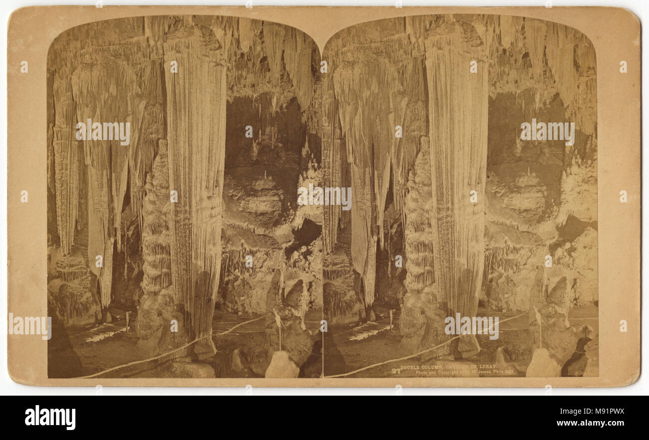 Luray Caverns, 1882 Stock Photo