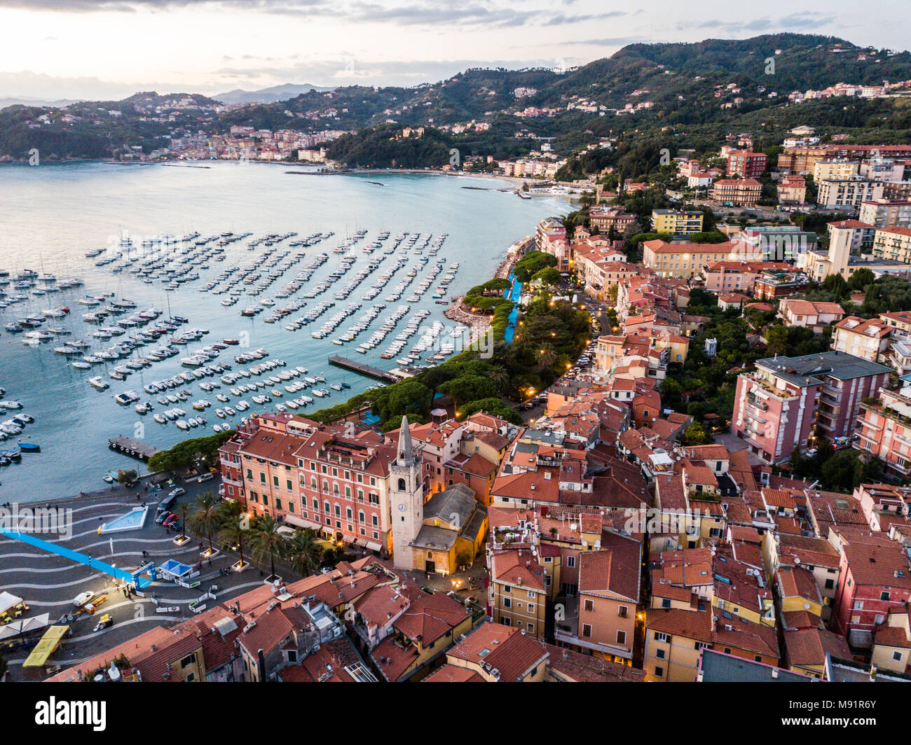 Liguria and the Gulf of La Spezia, La Spezia Province, Italy, Europe Stock Photo