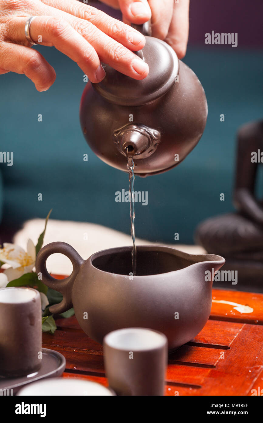 Chinese tea ceremony Stock Photo - Alamy