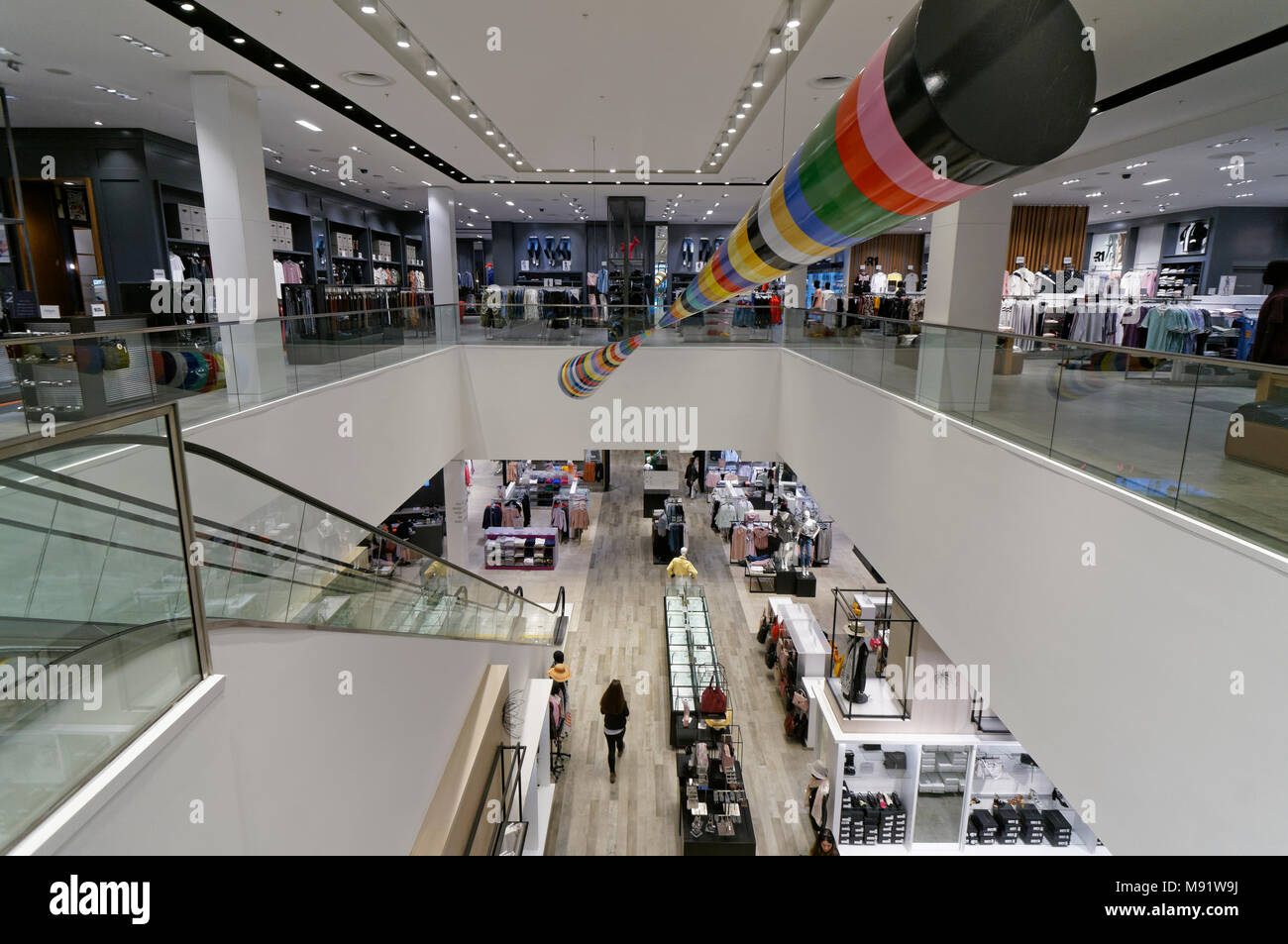 Interior of the Simons store at Park Royal South, West Vancouver, BC, Canada Stock Photo