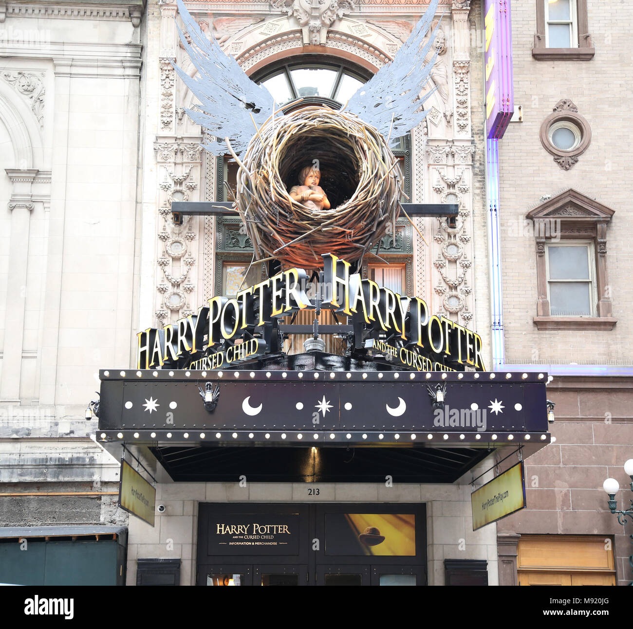 New York, NY, USA. 20th Mar, 2018. 42nd street Theatre Marquee