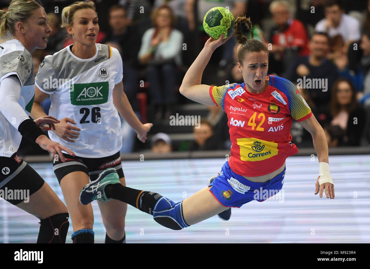 21 March 2018 Germany Stuttgart Handball Womens European Championship Qualification Germany Vs Spain At The Scharrena