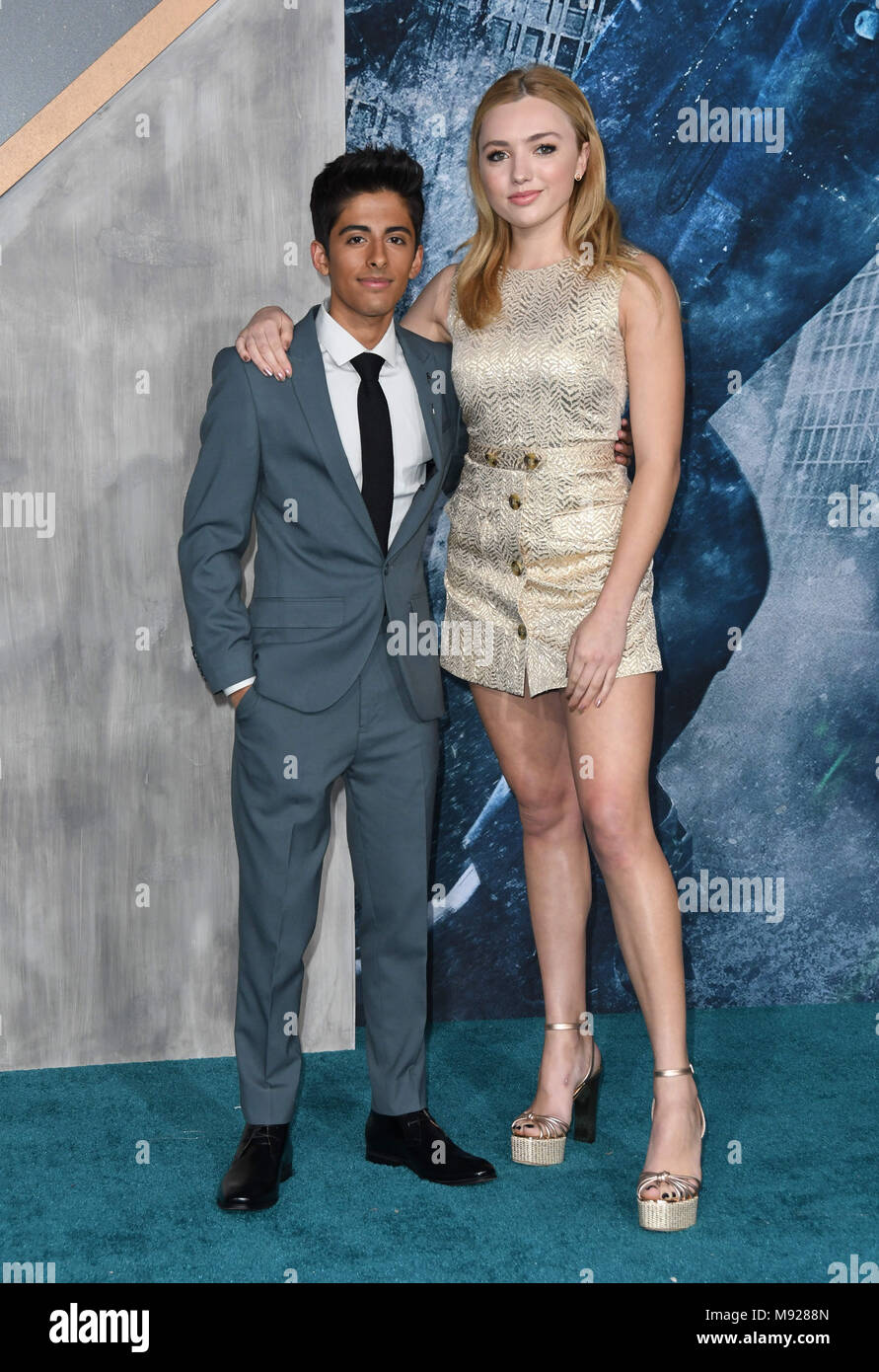 Hollywood, CA, USA. 21st Mar, 2018. 21 March 2018 - Hollywood, California - Karan  Brar, Peyton List. ''Pacific Rim Uprising'' Los Angeles Premiere held at  TCL Chinese Theatre IMAX. Photo Credit: Birdie