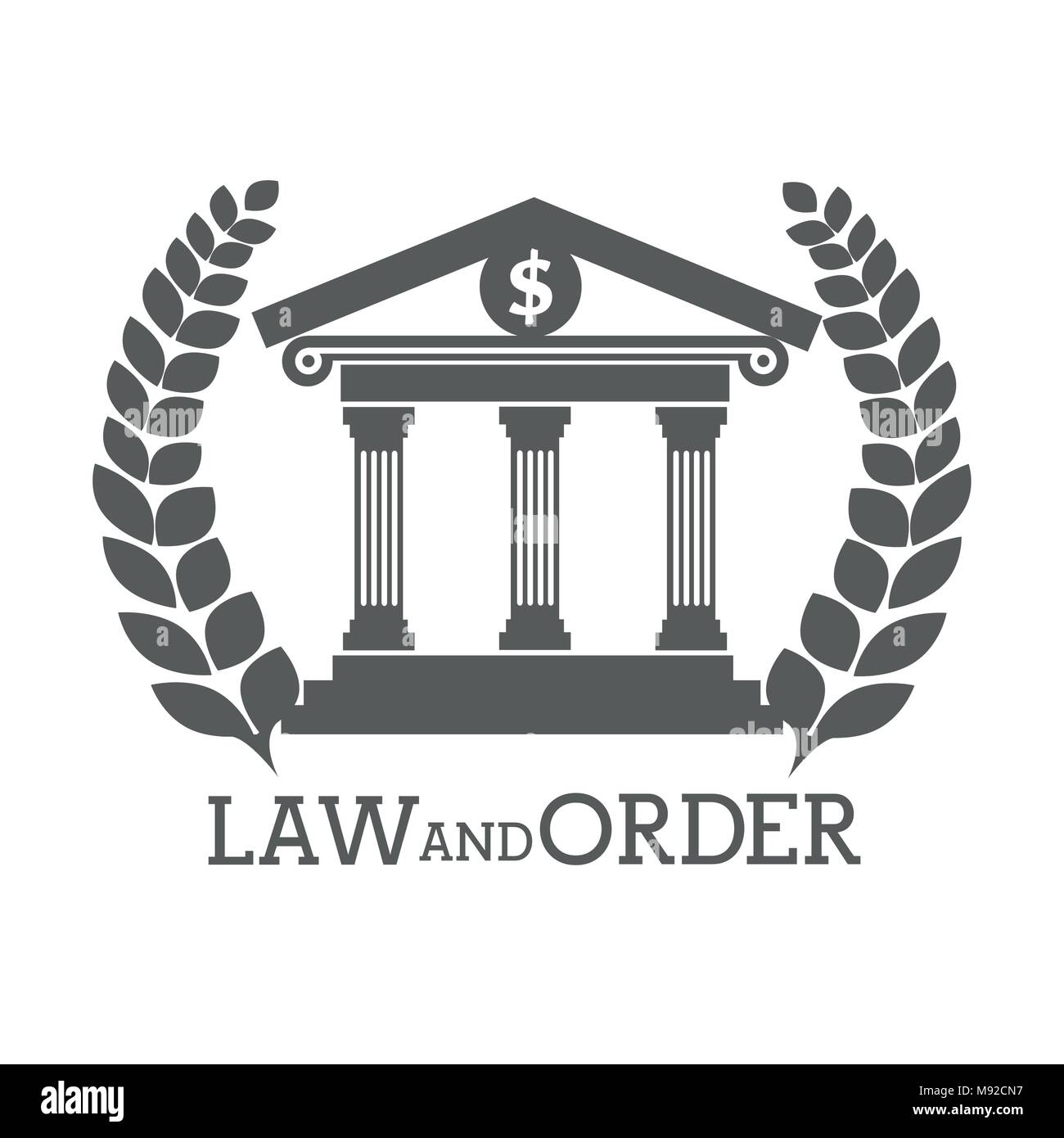 law and order design, vector illustration eps10 graphic Stock Vector