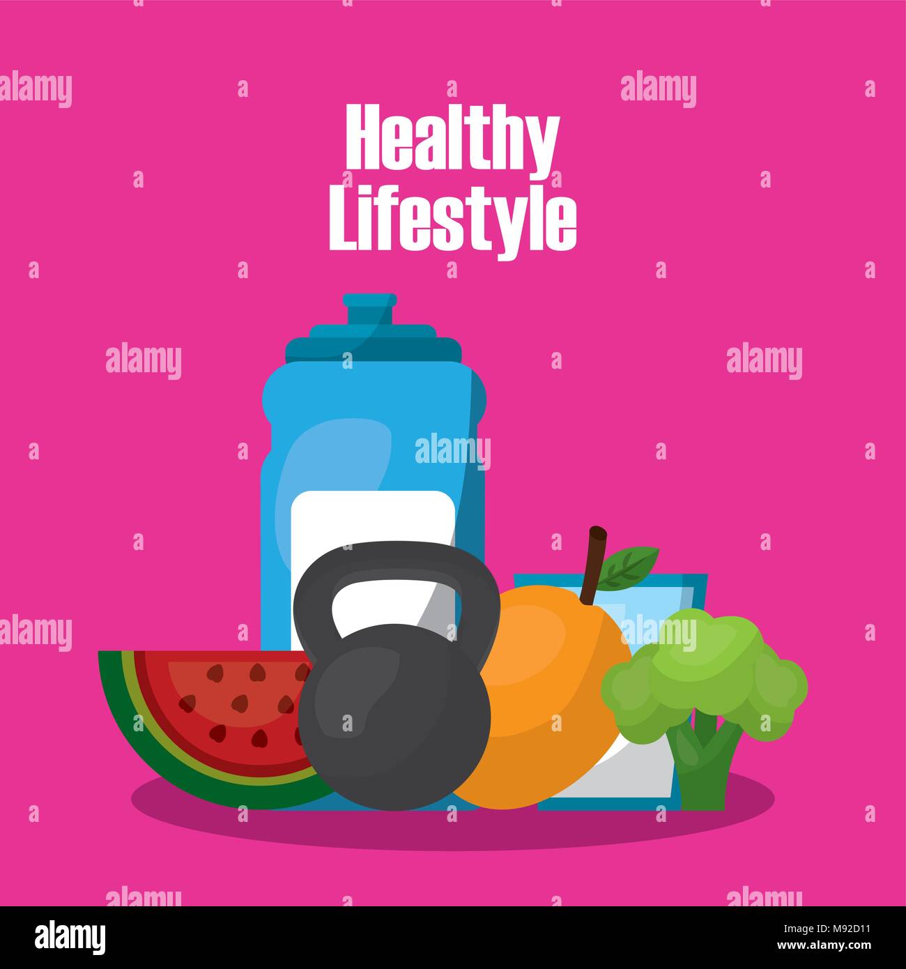 healthy lifestyle concept Stock Vector Image & Art - Alamy