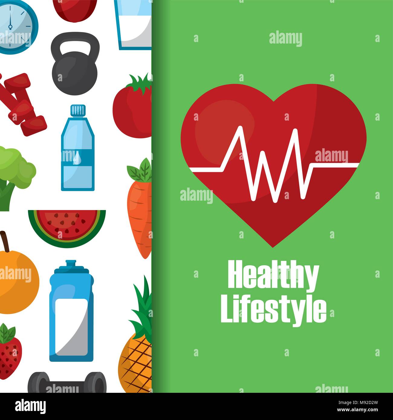 healthy lifestyle concept Stock Vector Image & Art - Alamy