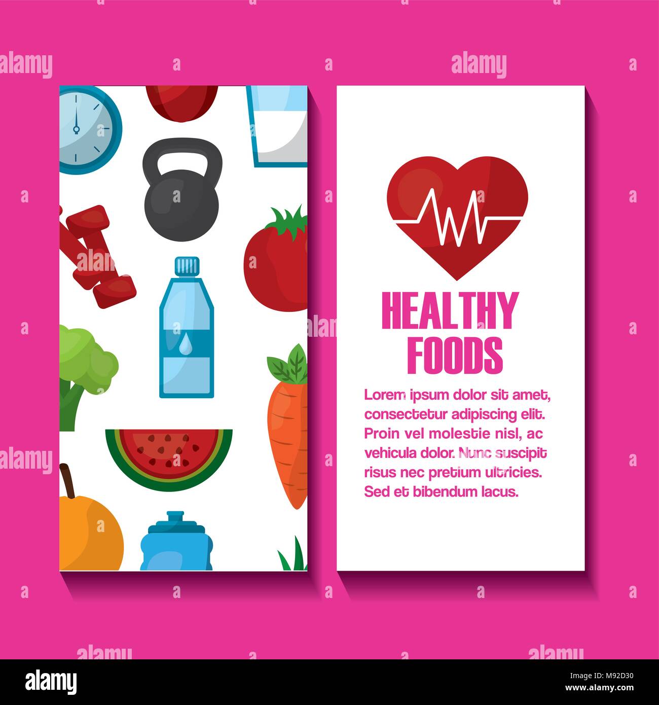 healthy lifestyle concept Stock Vector
