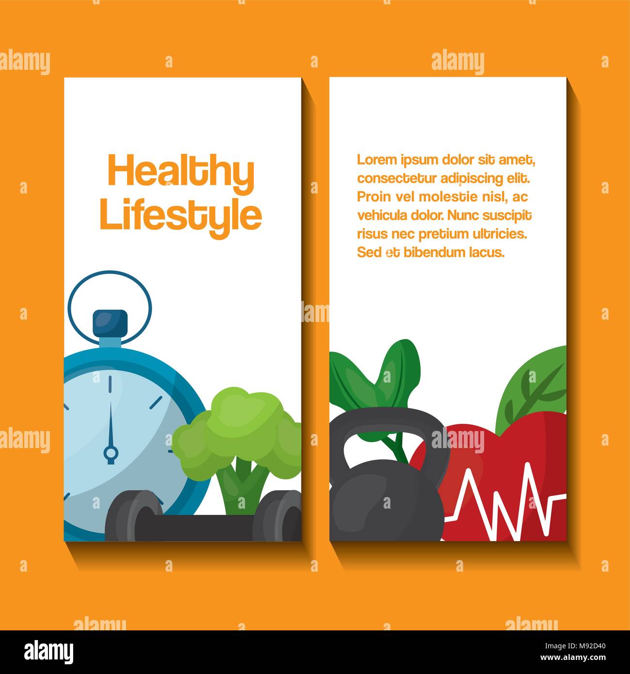 healthy lifestyle concept Stock Vector Image & Art - Alamy