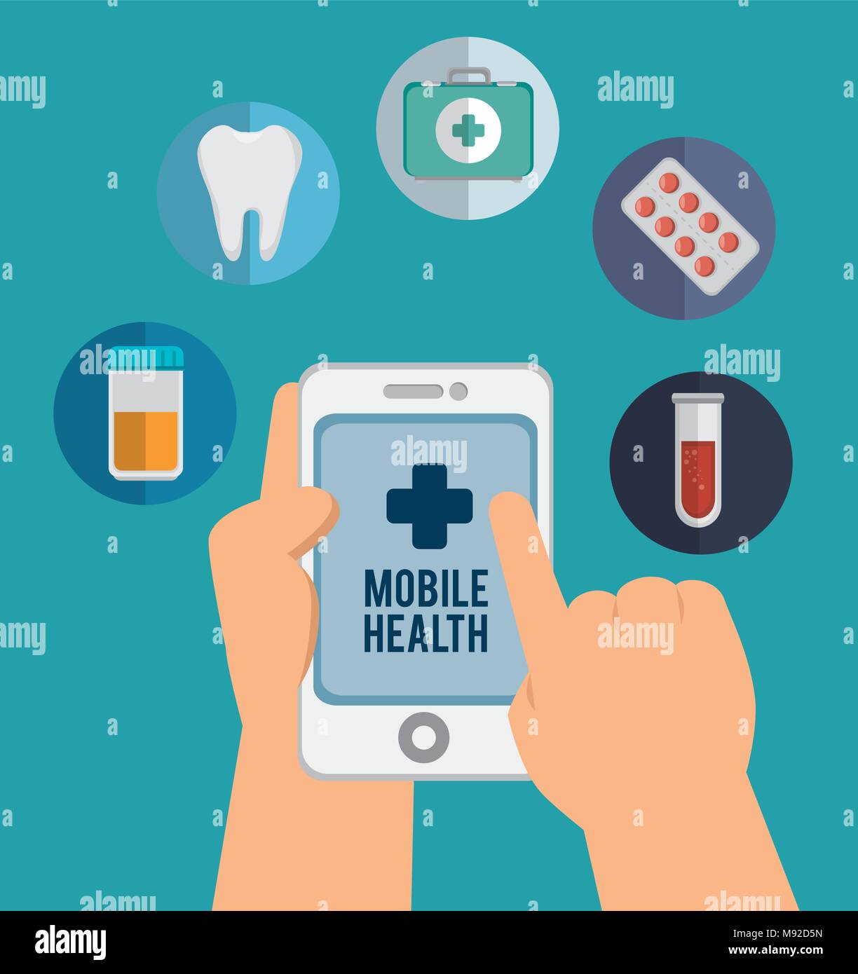 mobile health design Stock Vector Image & Art Alamy