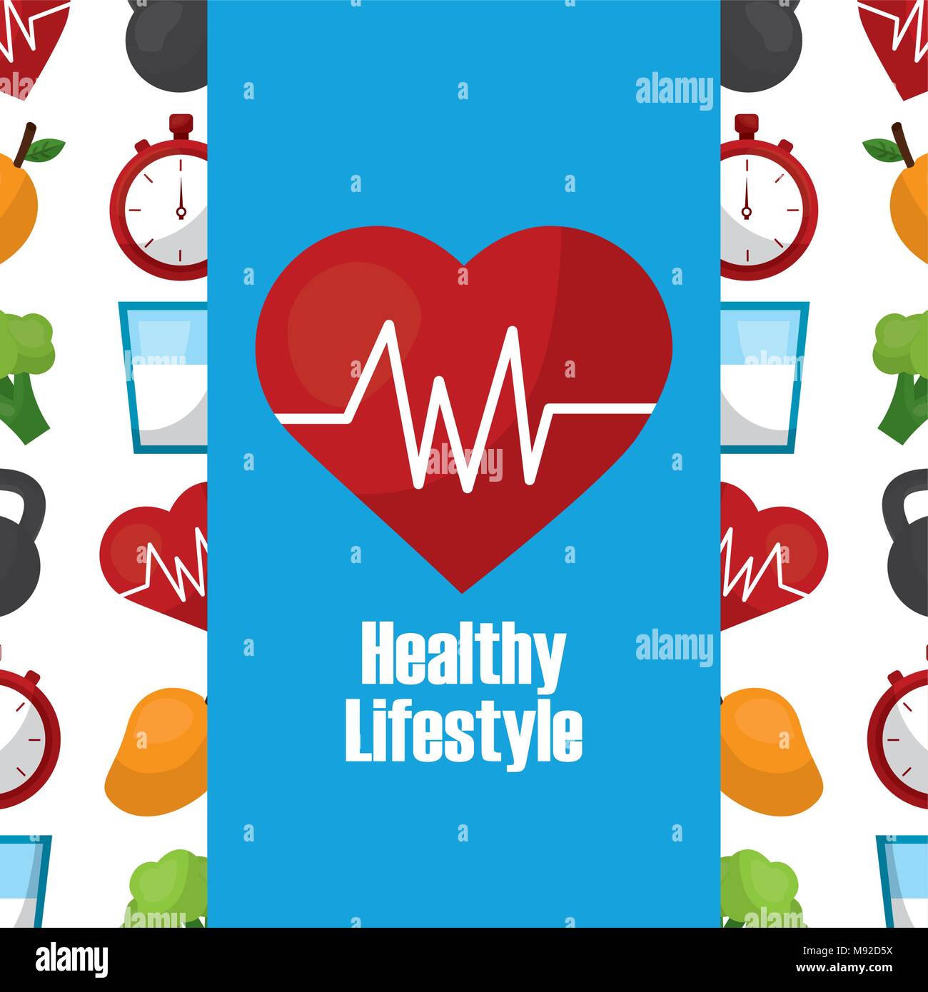 healthy lifestyle concept Stock Vector Image & Art - Alamy