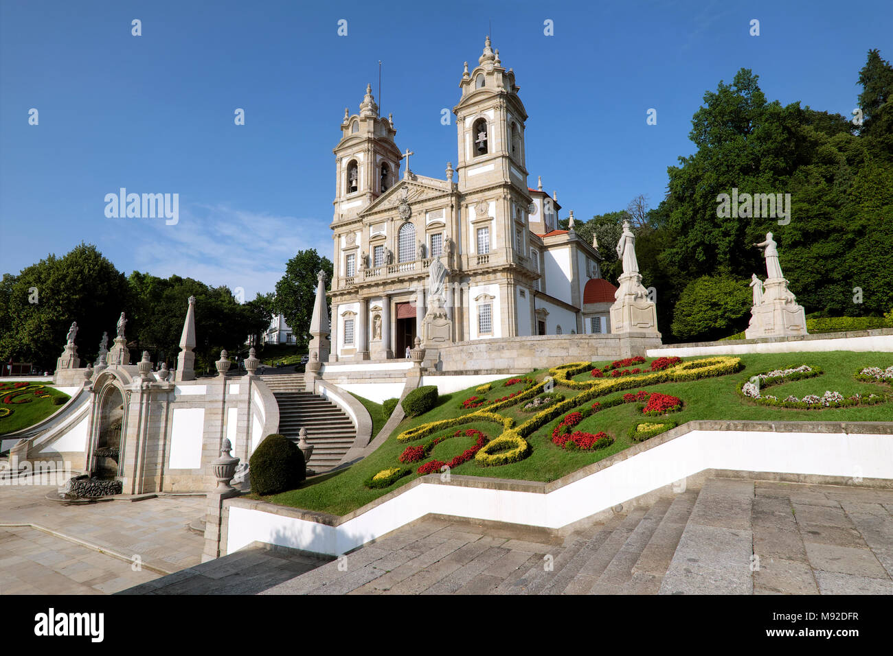 Bom Jesus do Monte, Tenoes, Braga, Portugal Stock Photo